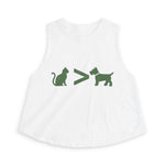 Cat > Dog DoobyUsGear Crop Top