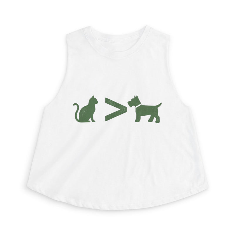 Cat > Dog DoobyUsGear Crop Top