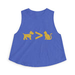 Dog > Cat DoobyUsGear Crop Top