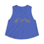 Cat > Dog DoobyUsGear Crop Top