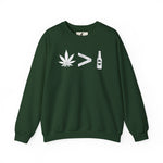 Weed > Beer DoobyUsGear Sweatshirt
