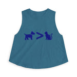 Dog > Cat DoobyUsGear Crop Top