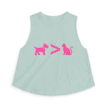 Dog > Cat DoobyUsGear Crop Top