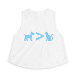 Dog > Cat DoobyUsGear Crop Top