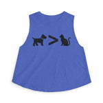 Dog > Cat DoobyUsGear Crop Top