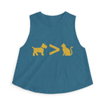 Dog > Cat DoobyUsGear Crop Top