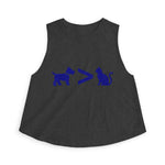 Dog > Cat DoobyUsGear Crop Top