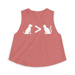 Dog > Cat DoobyUsGear Crop Top