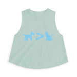Dog > Cat DoobyUsGear Crop Top