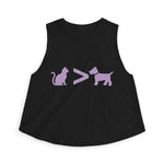 Cat > Dog DoobyUsGear Crop Top