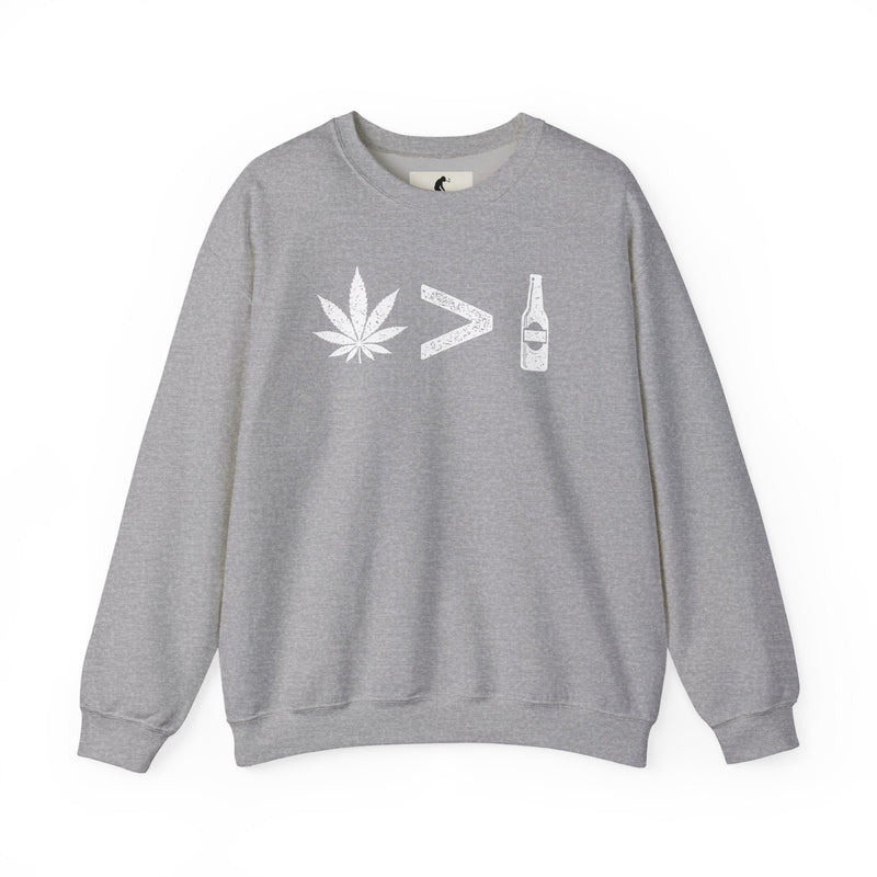 Weed > Beer DoobyUsGear Sweatshirt