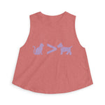 Cat > Dog DoobyUsGear Crop Top