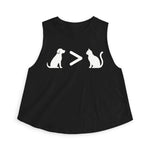 Dog > Cat DoobyUsGear Crop Top