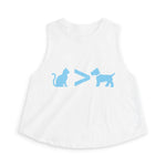 Cat > Dog DoobyUsGear Crop Top