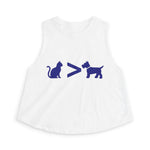 Cat > Dog DoobyUsGear Crop Top