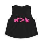Dog > Cat DoobyUsGear Crop Top