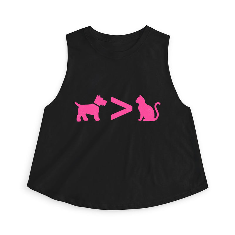 Dog > Cat DoobyUsGear Crop Top