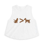 Cat > Dog DoobyUsGear Crop Top