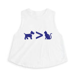 Dog > Cat DoobyUsGear Crop Top