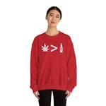 Weed > Beer DoobyUsGear Sweatshirt