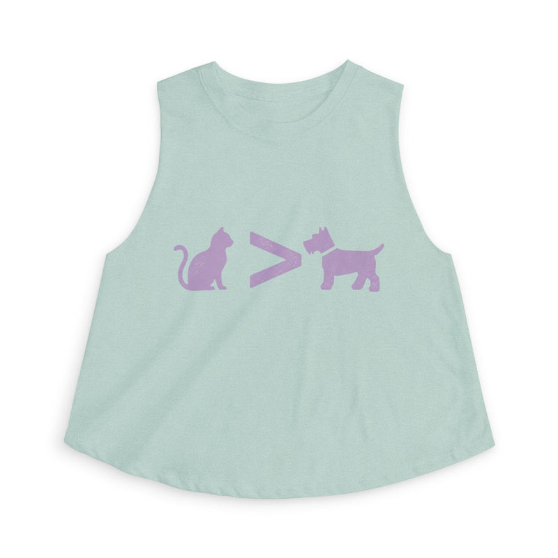 Cat > Dog DoobyUsGear Crop Top