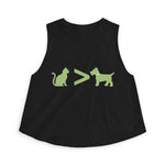 Cat > Dog DoobyUsGear Crop Top