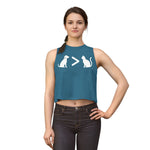 Dog > Cat DoobyUsGear Crop Top