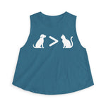Dog > Cat DoobyUsGear Crop Top