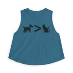 Dog > Cat DoobyUsGear Crop Top