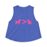 Dog > Cat DoobyUsGear Crop Top