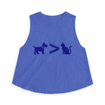 Dog > Cat DoobyUsGear Crop Top