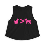 Cat > Dog DoobyUsGear Crop Top