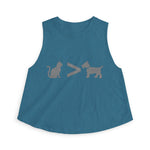 Cat > Dog DoobyUsGear Crop Top