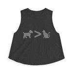 Dog > Cat DoobyUsGear Crop Top