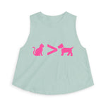 Cat > Dog DoobyUsGear Crop Top