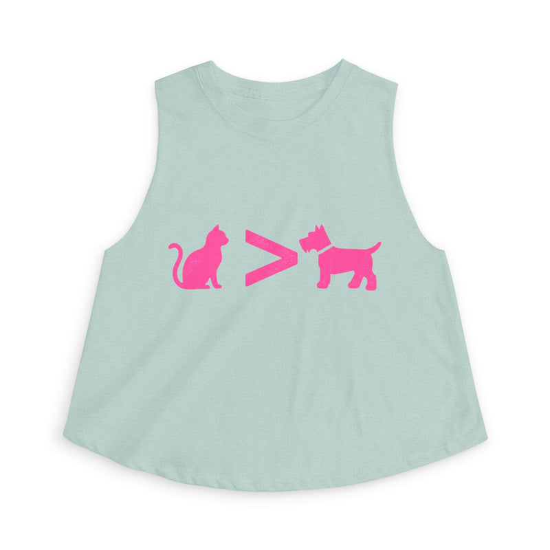Cat > Dog DoobyUsGear Crop Top