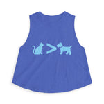 Cat > Dog DoobyUsGear Crop Top