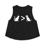 Cat > Dog DoobyUsGear Crop Top