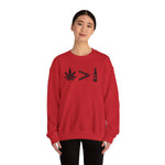 Weed > Beer DoobyUsGear Sweatshirt