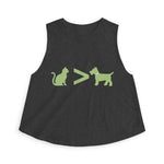 Cat > Dog DoobyUsGear Crop Top