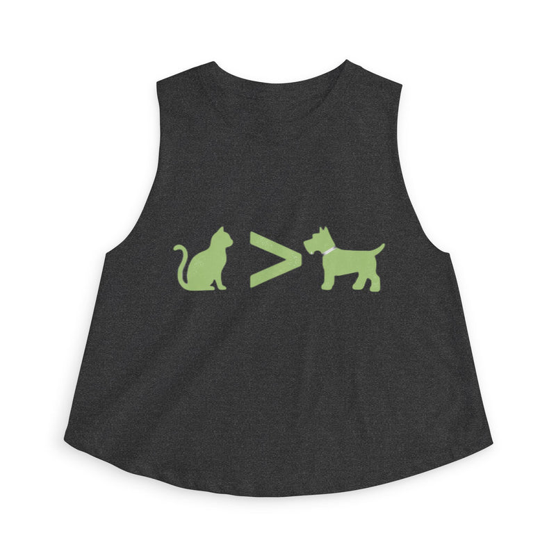 Cat > Dog DoobyUsGear Crop Top