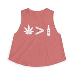 Weed > Beer DoobyUsGear Crop Top