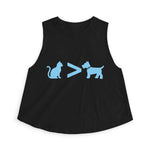 Cat > Dog DoobyUsGear Crop Top