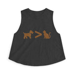 Dog > Cat DoobyUsGear Crop Top