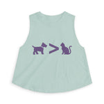 Dog > Cat DoobyUsGear Crop Top