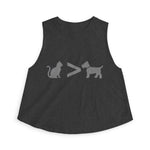 Cat > Dog DoobyUsGear Crop Top