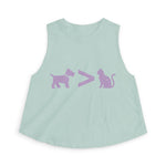 Dog > Cat DoobyUsGear Crop Top