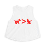 Dog > Cat DoobyUsGear Crop Top