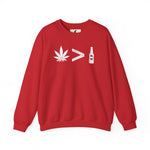 Weed > Beer DoobyUsGear Sweatshirt