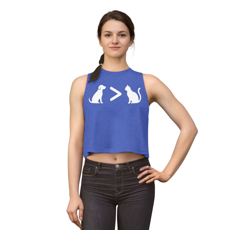 Dog > Cat DoobyUsGear Crop Top